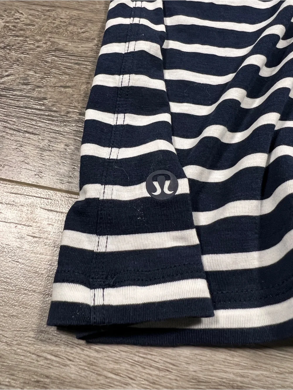 Lululemon All Yours Boyfriend Tee Yachtie Stripe True Navy White